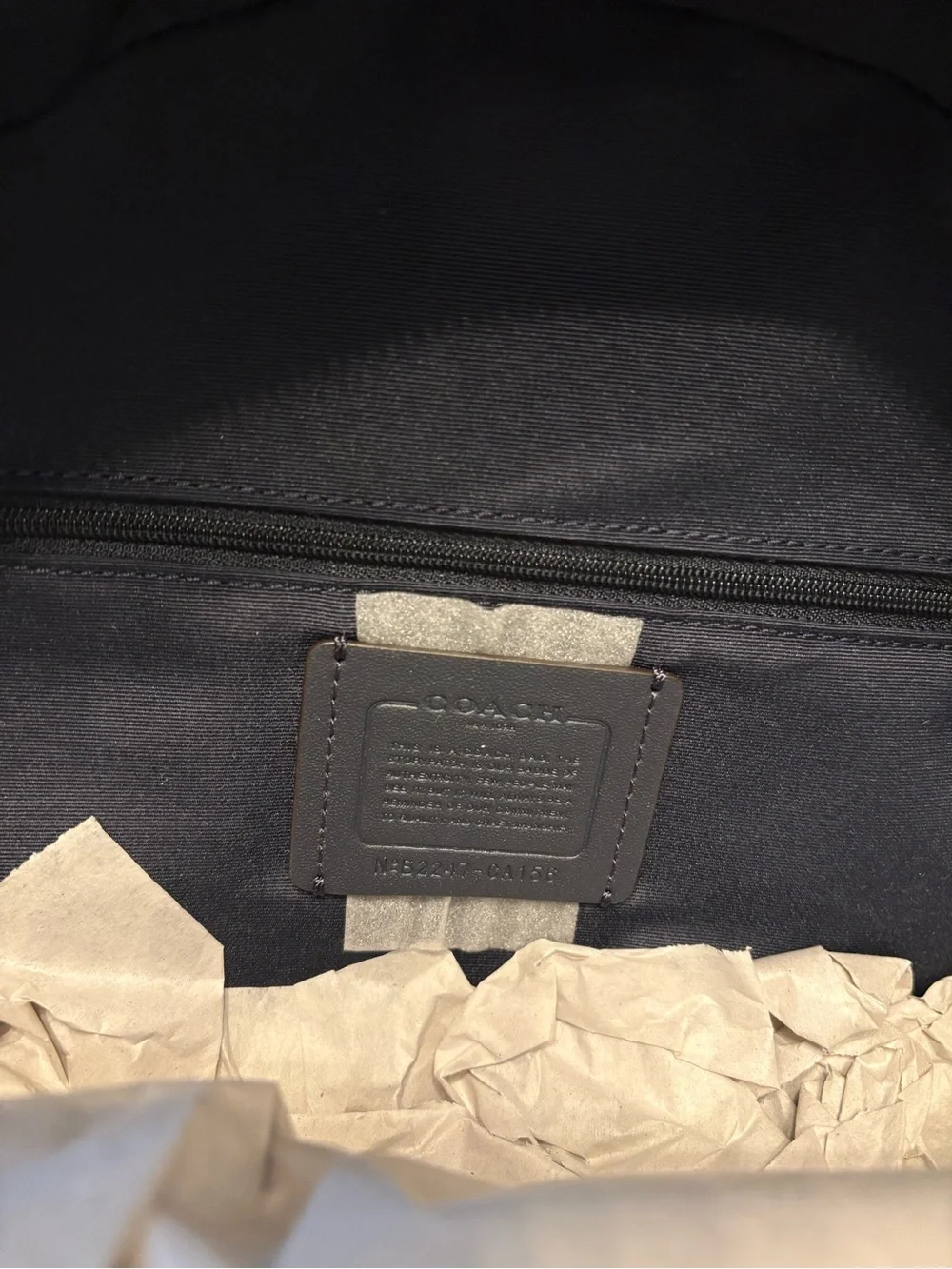 COACH Purple and Coral Signature Mini Backpack